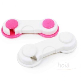 Hoi Sink Cabinet Safety Lock (1pc) - Child Proof Door Lock White 7ea