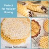 Pizzelle Maker- Nonstick Electric Baker Press Makes Two 5-Inch Cookies