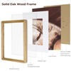 20x30 Round Corner Poster Frame, Solid Oak Picture Frame with