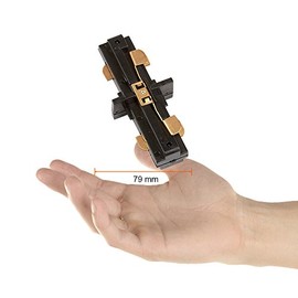 Tecnolite - Conector Recto para Riel de Spot, Color Negro, 3 hilos