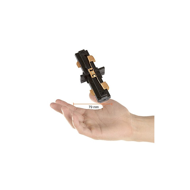 Tecnolite - Conector Recto para Riel de Spot, Color Negro,