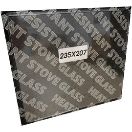Chimsoc Replacement Stove Glass - Hunter 3 Traditional / 4 Traditional (235mm x 207mm Rectangular)