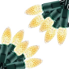 Battery Operated String Lights - 18ft 50 LED String Lights Christmas Lights Battery Powered String Lights for Indoor Outdoor Christmas Tree Wreath Party Decoration, Waterproof, Warm White (2 Pack)