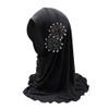 Ylucky Girls Muslim Hijab Floral Lace Head Scarf Kids Islamic