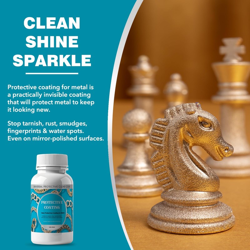 4 Oz. Clear, Protective Coating for Metal, Jewelry Coating, Jewelry