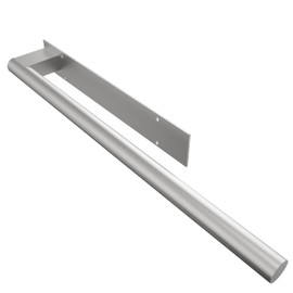 MIROAMZ 15inch Self Adhesive Hand Towel Holder/Bar, Stainless Steel Rustproof Stick on Wall Rack for Bathroom/Kitchen Space-Saving, Square Adhesive and Screwed Wall Mounted for RV(Brushed Nickel)