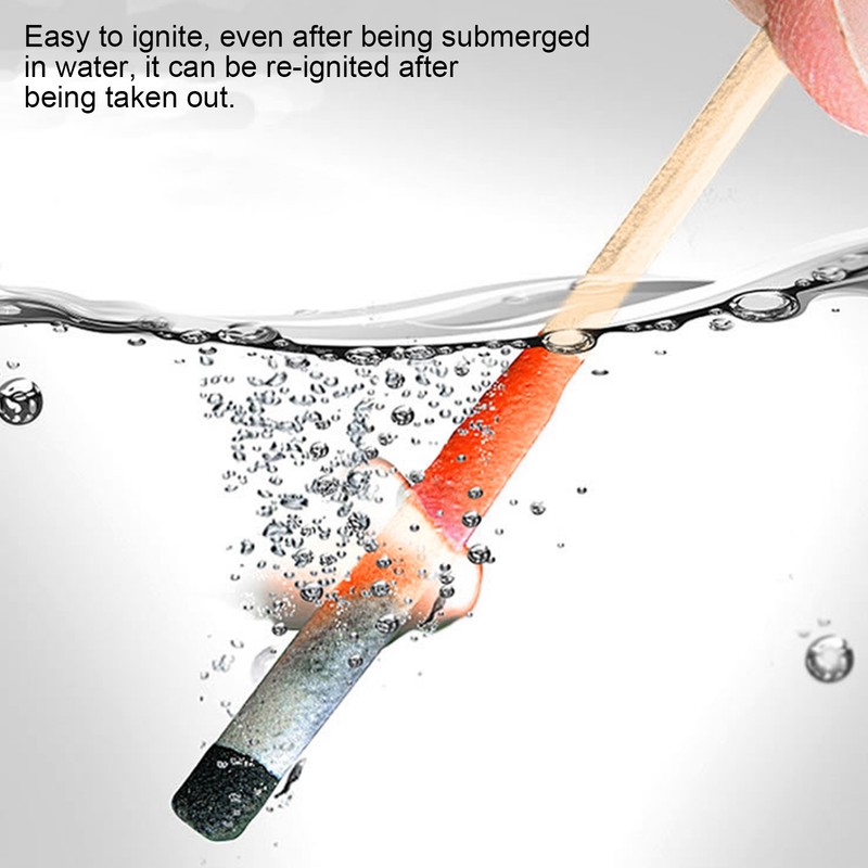 75mm Wooden Matchsticks Waterproof Windproof Matches Outdoor Camping Fire Lighter