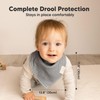 8-Pack Organic Baby Bandana Bibs for Boys, Girls - Super