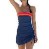 Beachsissi Bandeau Swimsuits for Women Strapless Swimwear Bathing Suits Tummy
