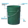 5 Gallon Green Pail with Easy Peel Lid