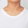 Philip Jones Sterling Silver Aurora Borealis Heart Necklace Created with