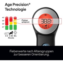 Braun Sensian 7 Contactless Forehead Thermometer, Age Precision Technology, 3-in-1, Colour-Coded Digital Display, Suitable for Babies and Children, The #1 Brand in Doctors (1), BNT400