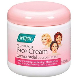 JERGENS  Crema Facial Multiuso 3 en 1  Limpia, Quita el Maquillaje, Suaviza e Hidrata  150z