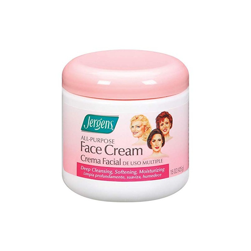 JERGENS Crema Facial Multiuso 3 en 1 Limpia, Quita el