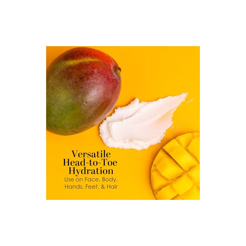 Mantequilla de mango orgánica cruda, sin refinar, de semillas de