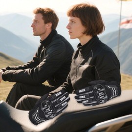 Full Finger Gym Gloves for Men | Biker Gloves | Anti-Slip Grip Touchscreen Breathable Mitten Gear for Biker Driving Gardening Rock Climbing Outdoor