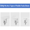 KXLife Carrier Rollers for Flexible Ceiling Curtain Track, Bendable Curtain