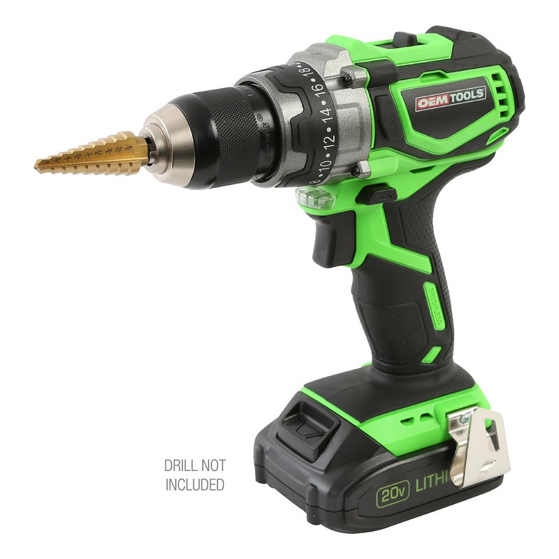 OEMTOOLS 24372 Spiral Step Drill Set, 3 Piece Set HSS