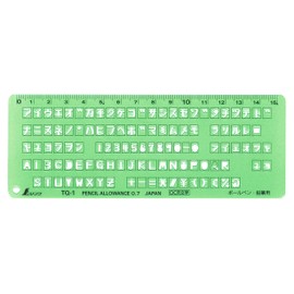 Shinwa Sokutei Template OCR Character Ruler TQ-1 66033