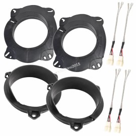 RED WOLF Car Front & Rear Door Speaker Upgrade for 2007-2018 Toyota Tundra Only Fits JBL