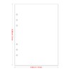 A5 Blank Paper, Refills for Filofax Planner/Binders/Organizer, 6 Hole Punched,