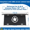 Front License Plate Frame for Ford Bronco 2021-2024 Aluminum Alloy