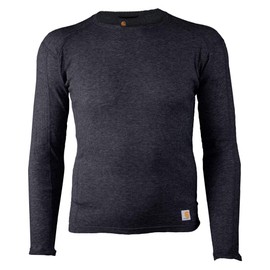Carhartt Men's Size Base Force 100% Cotton Midweight Classic Crew, Black Heather, 3X-Large Tall