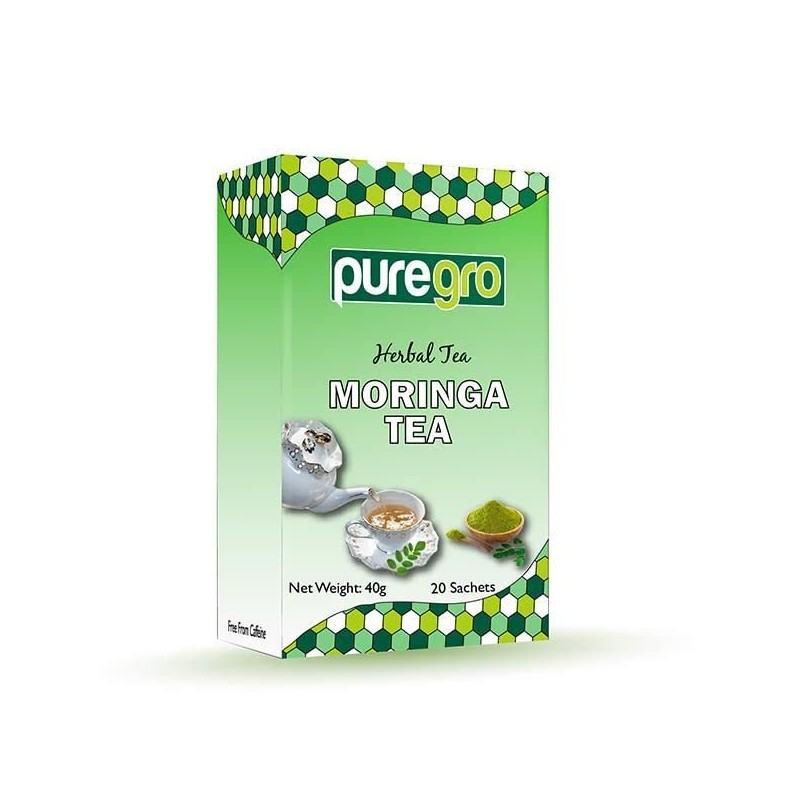 Puregro Herbal Moringa Tea (20 Tea Bag) 40g(Pack of 6)