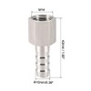 sourcing map Stainless Steel Barb Hose Fitting Connector Adapter 10mm