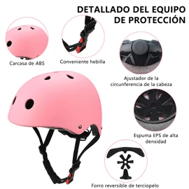 UIEYAKFR Juego Casco Bicicleta para Niños, Protecciones para Patinar Nino,Apto 3 a 8 Años,Incluye Rodilleras y Coderas Niño,Palmilleras,Casco Niño,para Practican Esquí,Ciclismo,Patinaje sobre Ruedas