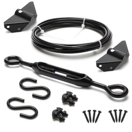 Anti-Sag Gate Kits for Wooden Fence, Anglecai Gate Support Cable Kit for Wood Gate Door Repair Kit, Anti-Sagging Fence Gate Kit Hardware for Wooden Fence Gate Sag Frame Kit