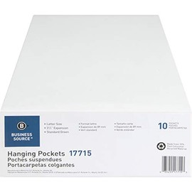 Sparco Hanging File Pockets (SPR17715), 10 Pockets