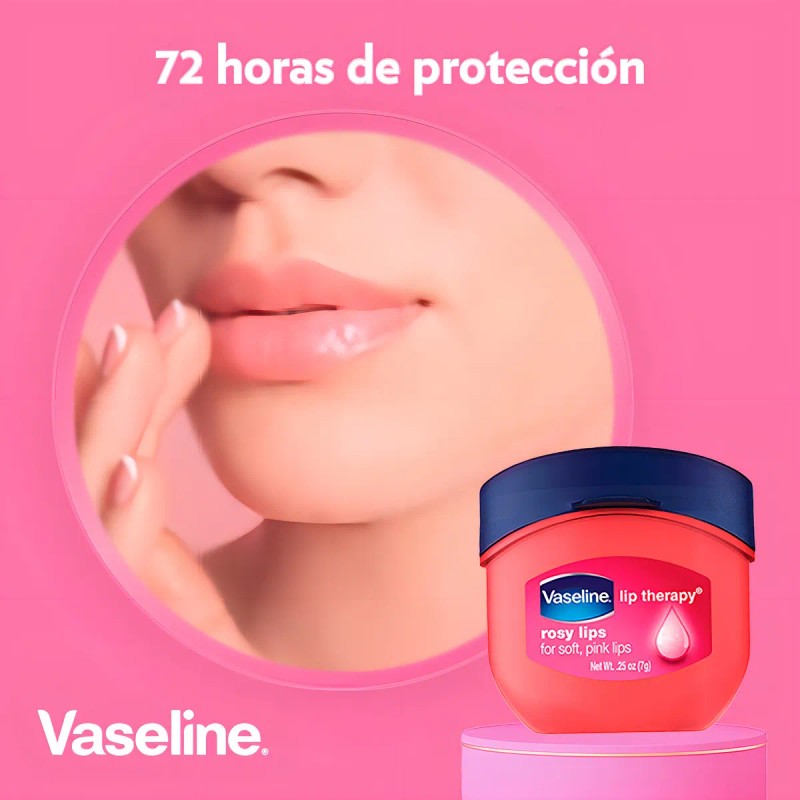 Vaseline Pack Bálsamo Labios Mini Tarro Rosa