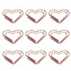 100Pcs Paper Clips Rose Gold Unique Shape Electroplating Process Lightweight