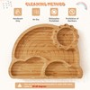 Bamboo Suction Plates Bowls Set for Baby Toddler - Includes