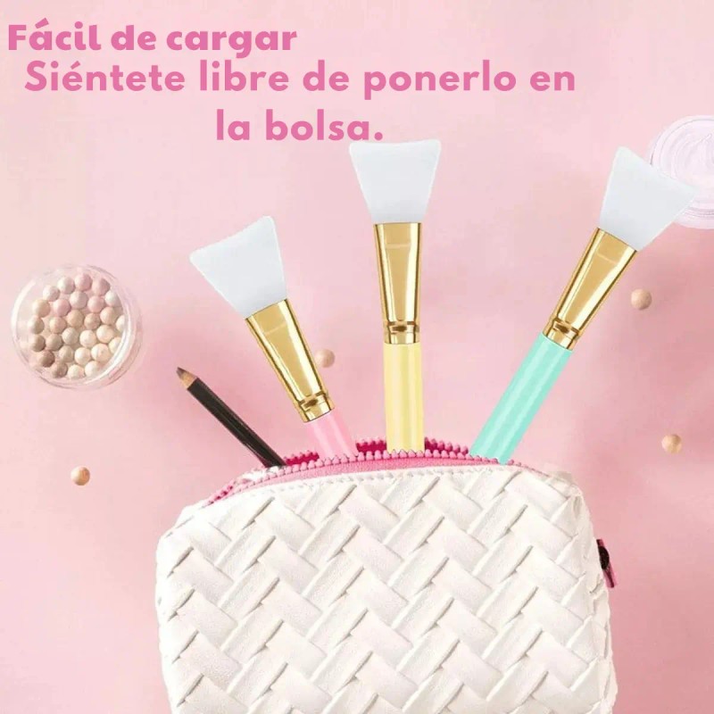 Brocha De Silicona Aplicador Mascarillas Cremas Facial Full