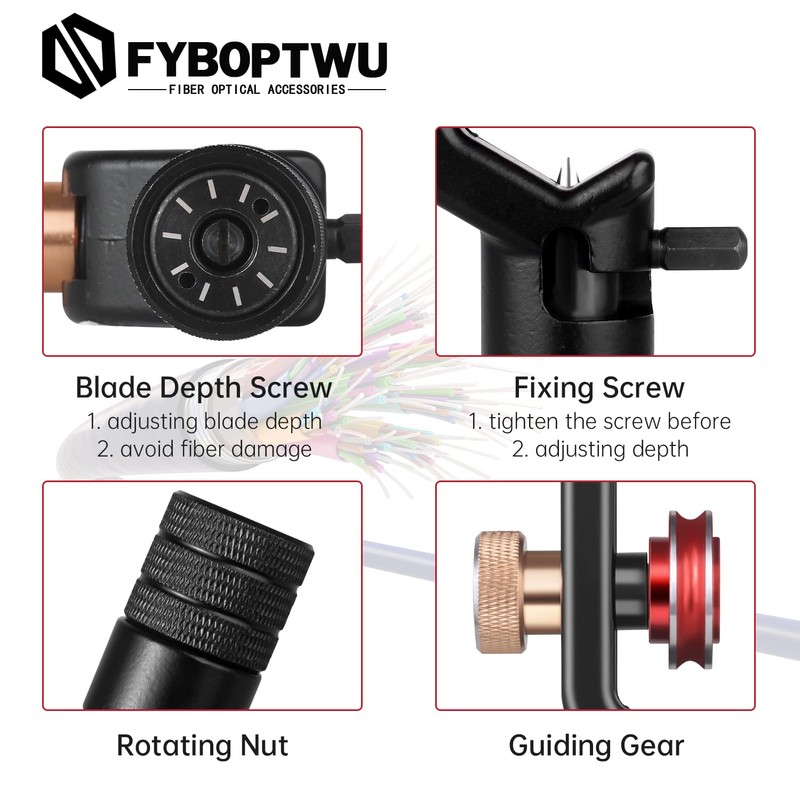 FYBOPTWU - FTTH Armoured Fiber Optic Cable Stripper Armored Cable