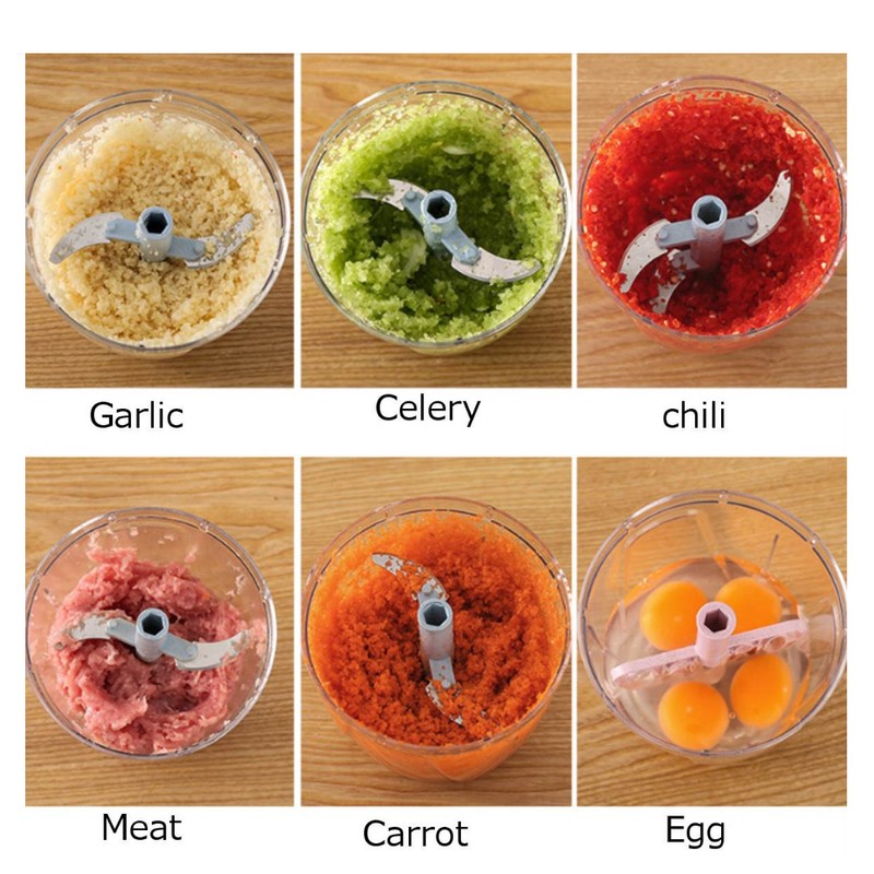 900ML Multi Function Meat Chopper Hand Pulled Meat Mincer Household