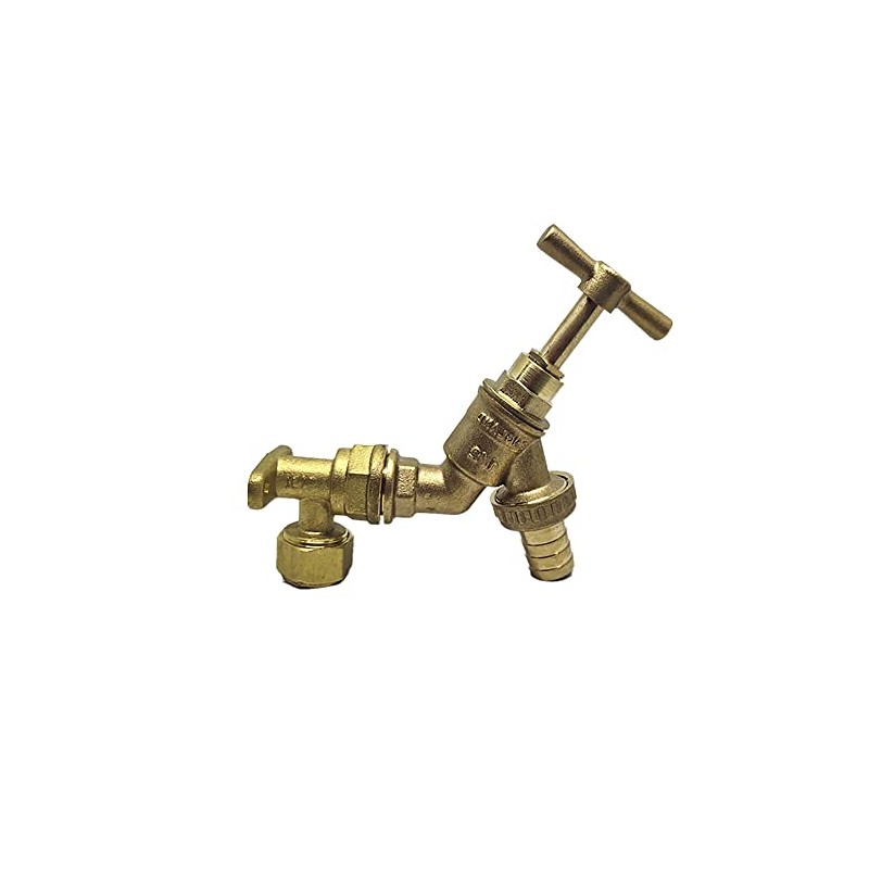 SEIWEI Outdoor Tap 1/2" Standard Garden Hose Connector with Wall