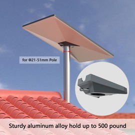 TIUIHU Starlink Gen 3 Wall Mount,Starlink Pole Mount,Starlink Gen 3 Pipe Adapter,Starlink Roof Gen 3 Mount for Different Pole Sizes (0.83"-2"),Starlink Gen 3 Mount kit,starlink roof Mount
