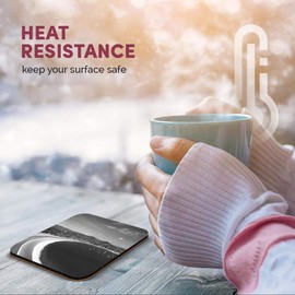 Great Single Coaster Square BW - San Juan Del Sur Nicaragua Beach Travel |Glossy Quality Coasters | Tabletop Protection for Any Table Type #43475