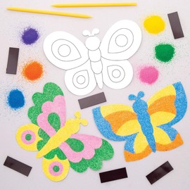 Butterfly Sand Art Magnet Kits (Pack of 6)