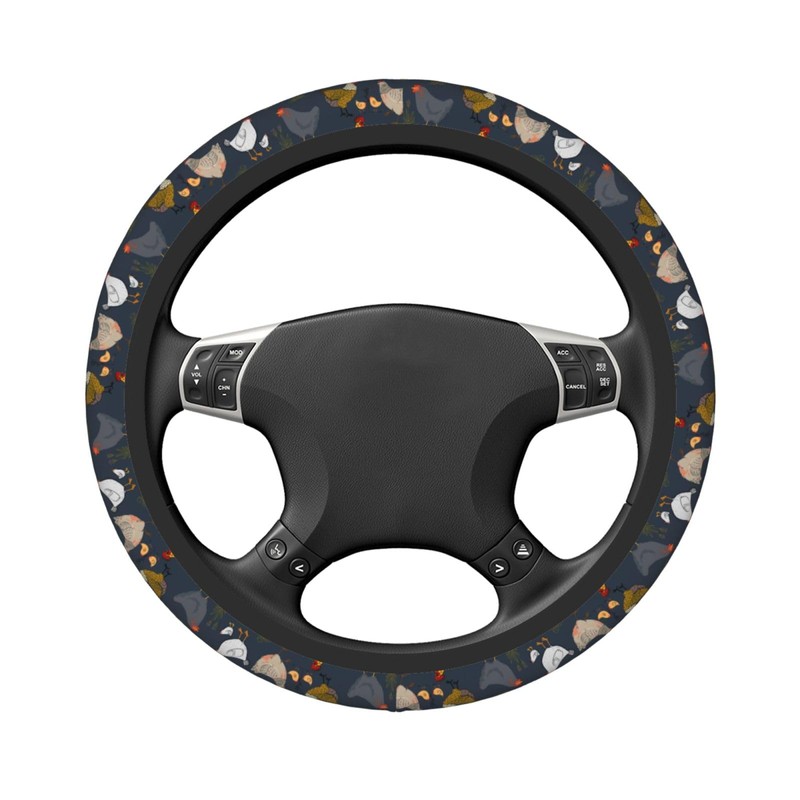 Chicken Universal 15 Inch Car Steering Wheel Cover for Men