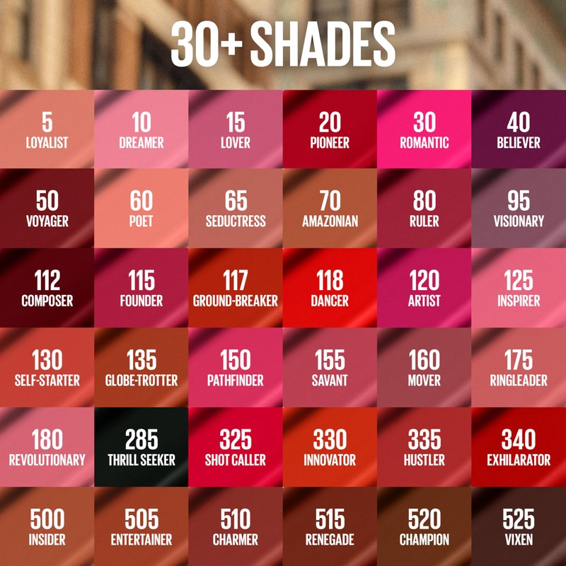 Maybelline Super Stay Matte Ink Liquid Lipstick Makeup, Long Lasting