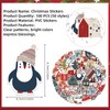 Pack of 100 Christmas Stickers, Waterproof Stickers, Merry Christmas Stickers,