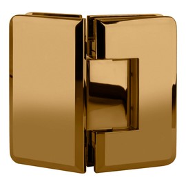 Brixwell H-MB135GTGA-GP Adjustable Majestic Series Glass-to-Glass Mount Hinge 135 Degree 24K Gold