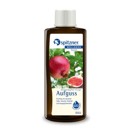 Spitzner Saunaaufguss Granatapfel-Feige fruchtig-süß 190 ml – Wellness Sauna Aufguss Konzentrat, belebender Saunaduft, gute Laune, natürliches Saunaöl
