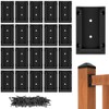 Eapele 20pcs Deck Railing Brackets Connectors for 2x4 Railing Wood