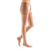 mediven plus for men & women, 30-40 mmHg, Thigh High w/ Attachment, Left, Open Toe, Beige, V