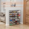 SMILHELTD Large Shoe Rack 3 Row 8 Tier 40-60 Pairs